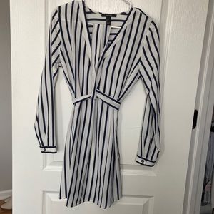 Forever 21 blue and white stripe dress